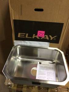 Avenue Undermount Stainless Steel 24 in. Single Bowl Kitchen Sink by Elkay (customer return) (see pictures)&nbsp