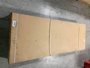 Husky Ready-to-Assemble 6 ft. Adjustable Height Solid Wood Top Workbench in Black not used see pictures