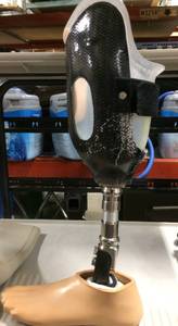 lot 7 image: $$$$ One Like This Sold Used Online Recently For $1200 Prosthetic Leg With Foot Attachment - Great Condition - Top Part Has A Little Wear On One Side...