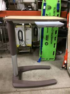 lot 7 image: MSRP $800 Award Winning Stryker Trufit Overbed Table With Vanity Mirror - Great Condition