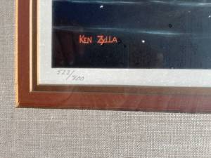 lot 6 image: Large, Professionally framed and matted limited edition wildlife print