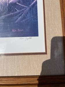 lot 9 image: Large, Professionally framed and matted limited edition wildlife print