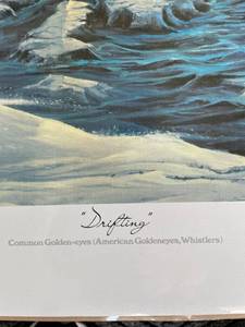 lot 27 image: Large, Shrink Wrapped, Wildlife art print signed and numbered in Mint condition. 