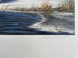 lot 29 image: Large, Wildlife art print signed and numbered in Mint condition. 