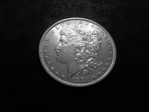 lot 8 image: 1881 O Morgan Silver Dollar