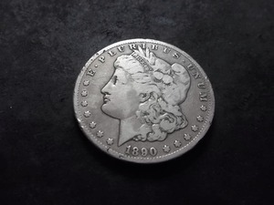 lot 29 image: 1890 CC  Morgan Silver Dollar