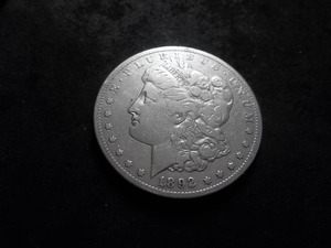 lot 34 image: 1892 CC Morgan Silver Dollar