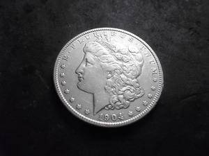 lot 44 image: 1904 Morgan Silver Dollar