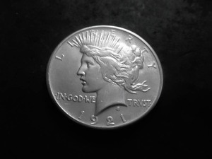 lot 48 image: 1921 Peace Silver Dollar High Relief
