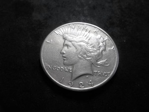 lot 56 image: 1924 S Peace Silver Dollar