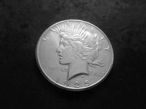 lot 58 image: 1925 S Peace Silver Dollar