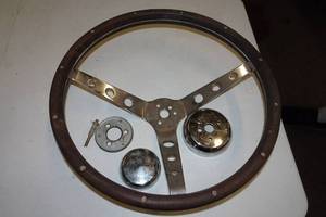 Vintage Aftermarket 3 Spoke Steering Wheel