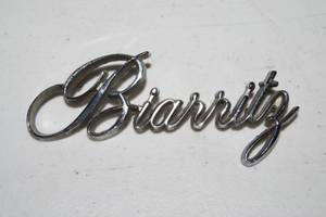 1975-76 Cadillac Biarritz Trunk Name Emblem