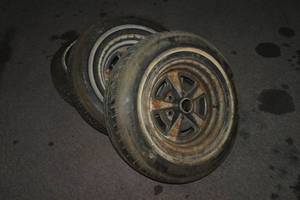 (3) 1973 Pontiac Grand Prix 15 Rally Wheels and Tires