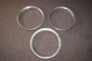 (3) Pontiac Rally Wheel Trim Rings