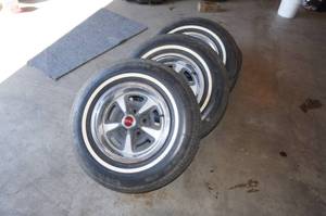 (4) Pontiac Rally Wheels and Tires
