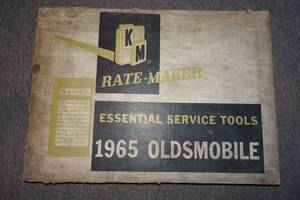 Rate Maker 1965 Oldsmobile Essential Service Tool Kit