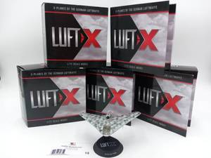 lot 15 image: 5 Boxes of Limited Edition 172 Scale German Luftwaffe Models Luft-X Display Models Gotha Go P.60A