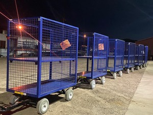 (1) ValleyCraft Custom Quad-Steer Warehouse  Security Cart