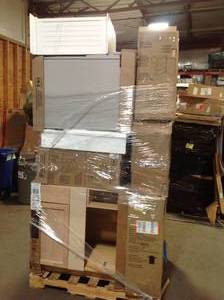 Pallet of assorted Kitchen Cabinets Various sizes Customer Returns See Pictures