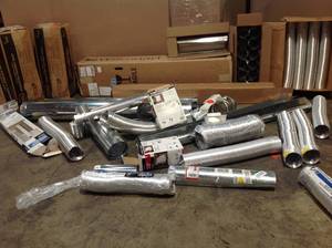 Lot of assorted Duct Products Various Sizes and Conditions See Pictures