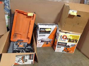 Lot of Ridgid Tile Saw Customer Returns See Pictures
