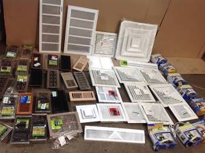 Lot of assorted  Metal GrillsVents not used see pictures