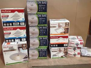 Lot of assorted Ventilation Fans various brands models and conditions customer returns see pictures