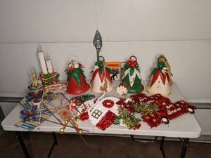 lot 122 image: Christmas Bell Collection, Electric Candles, Etc.