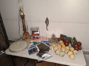 lot 133 image: Assortment of Household Hardware Door Hinges, Door Knob, Drawer Pulls, etc