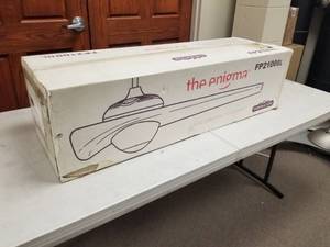 lot 353 image: Fanimation The Enigma Ceiling Fan Matte Black with 1 blades (new in box)