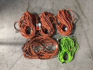 Lot of Husky 50 ft. 162 OrangeGreen Extension Cords (customer returns) (see all pictures)