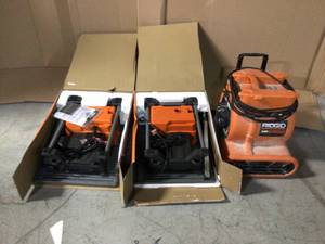 Lot of 1625 CFM Blower Fan Mover & 7 in Table top Wet tile saws (usedcustomer returns) (see all pictures)