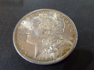 1884 O Morgan Silver Dollar