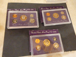 3 United States Mint Coin Proof Sets