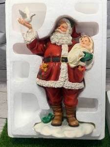 lot 6 image: Home Interiors Believe in Miracles Santa Claus 10 Tall