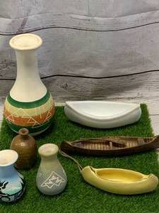 lot 24 image: Vintage Vase & Canoe Collection