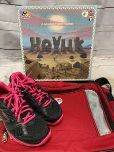 lot 37 image: Hoyuk Board Game, Size 6 Shoes, Travel Bag