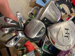 lot 58 image: Taylormade Golf Clubs & Miscellaneous Woods