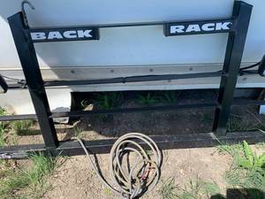 lot 79 image: Back Rack Headache Rack With Lights 6 Foot Wide 27 Tall