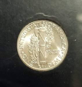 1938 MERCURY SILVER DIME BU-UNC