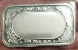 1 TROY OZ. .999 FINE SILVER BAR US FLAG DESIGN SEALED