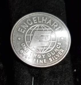 1 TROY OZ. .999 FINE SILVER ENGELHARD THE AMERICAN PROSPECTOR