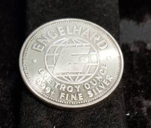 1 TROY OZ. .999 FINE SILVER 1984 ENGELHARD AMERICAN PROSPECTOR