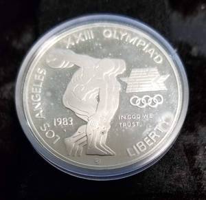 1984 OLYMPICS 2 COIN US SILVER DOLLAR SET
