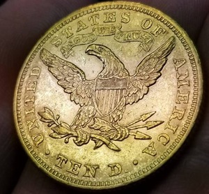 1881 US $10 GOLD LIBERTY UNC