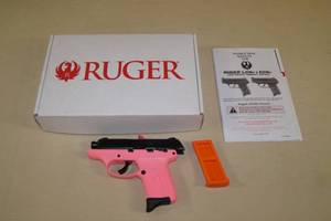 lot 2 image: Unfired Ruger EC9s PinkBlack Compact 9mm Pistol