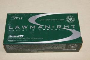lot 14 image: 50 Speer LE Lawman RHT  .40 S&W 125 Gr Frangible CF Ammo