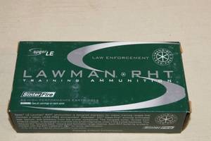 lot 15 image: 50 Speer LE Lawman RHT  .40 S&W 125 Gr Frangible CF Ammo