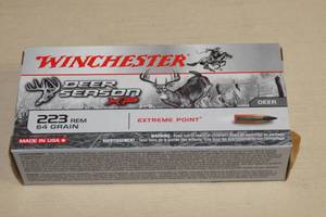 lot 32 image: 20 Winchester Deer Season XP .223 Rem 64 Gr Extreme Point Ammo